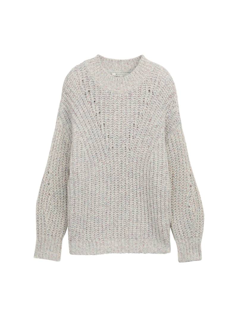 Denim Tom Tailor - Relaxed Fit Strickpullover mint neps - Gr. - XS von Denim Tom Tailor