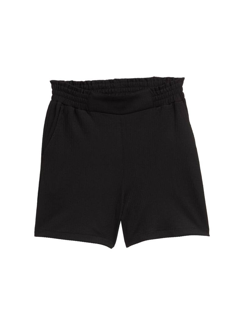 Denim Tom Tailor - Relaxed Jacquard Shorts deep black - Gr. - S von Denim Tom Tailor
