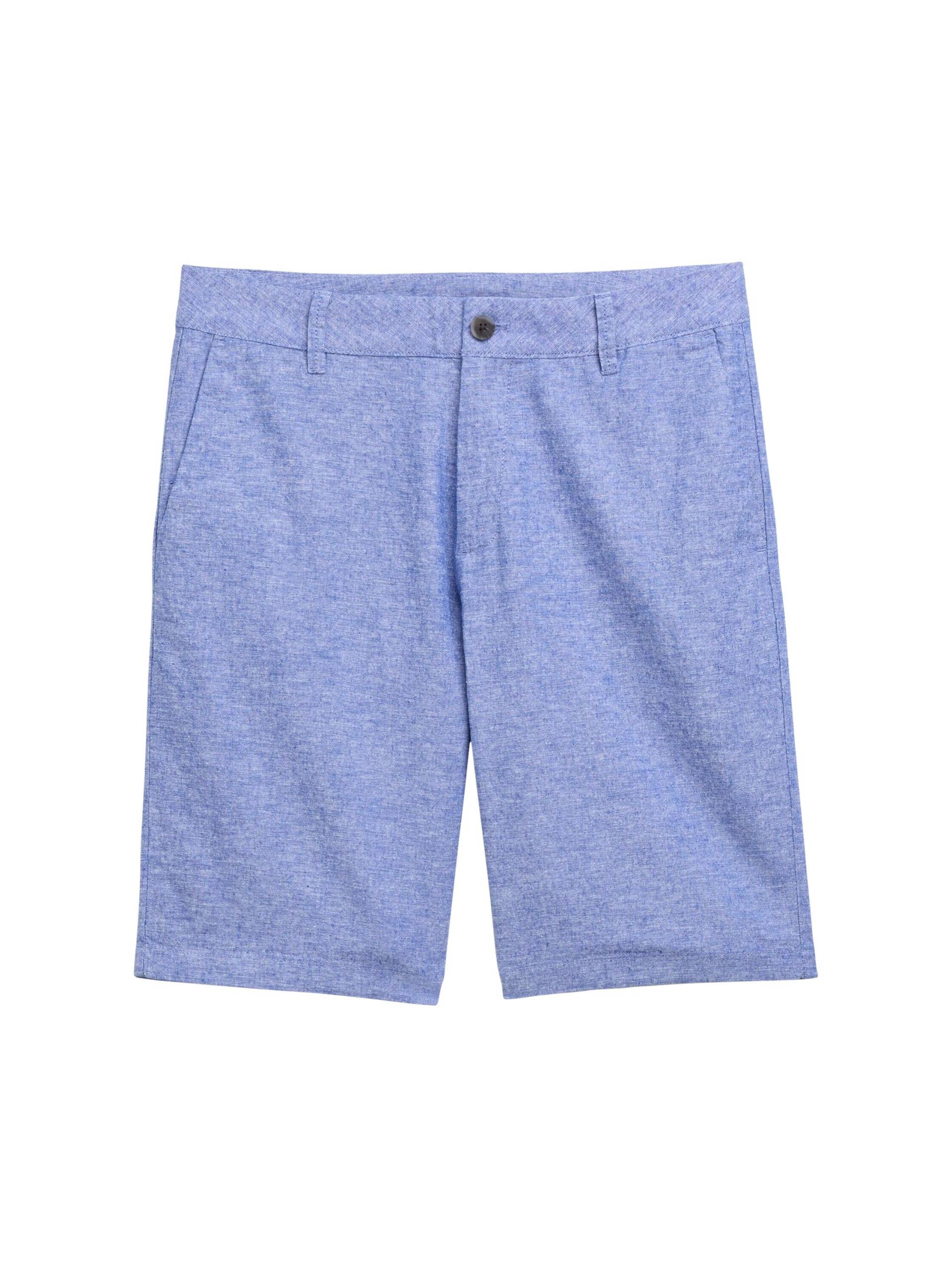 Denim Tom Tailor - Relaxed Shorts mit Leinenanteil royal blue chambray - Gr. - XXL von Denim Tom Tailor