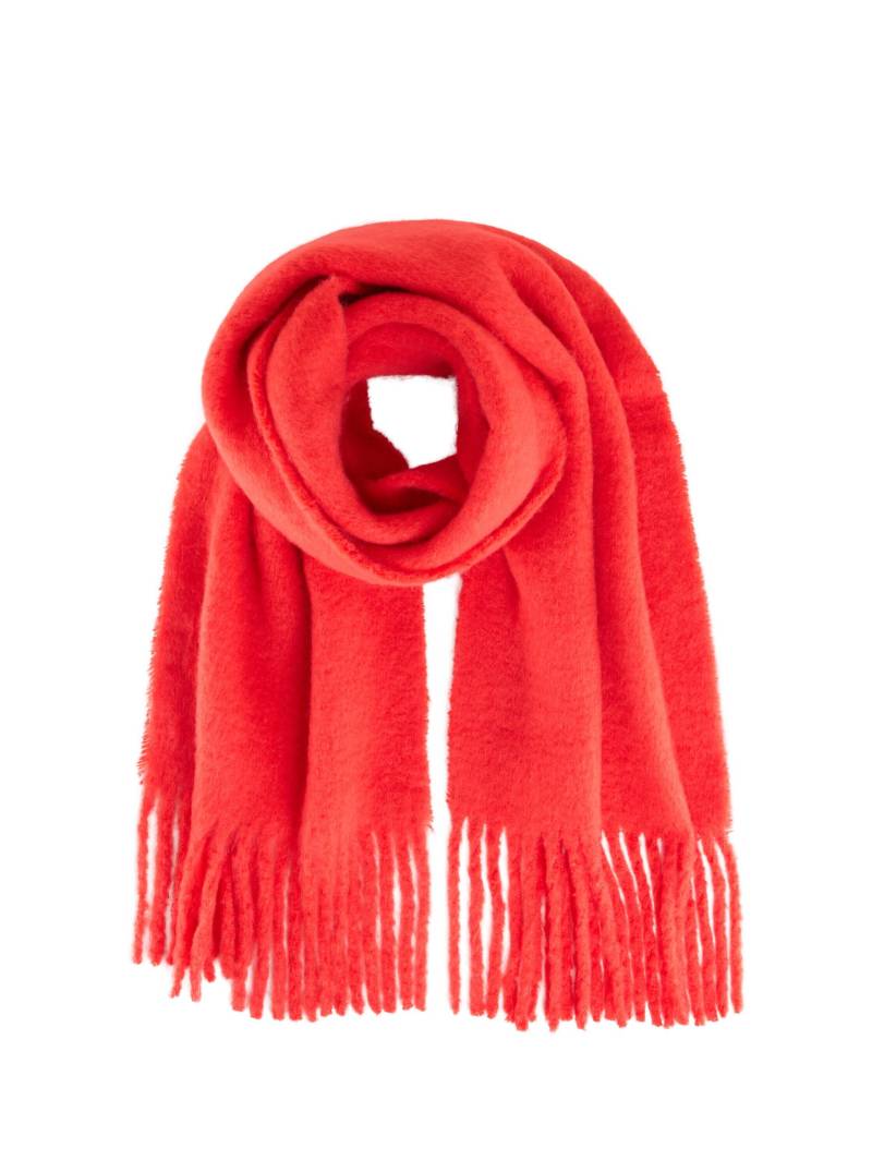 Denim Tom Tailor - Schal mit Fransen brilliant red - Gr. - OS von Denim Tom Tailor