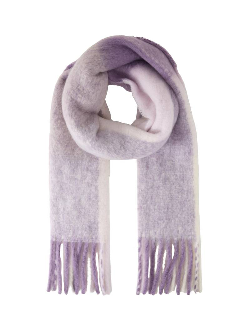Denim Tom Tailor - Schal mit Fransen lilac check - Gr. - OS von Denim Tom Tailor