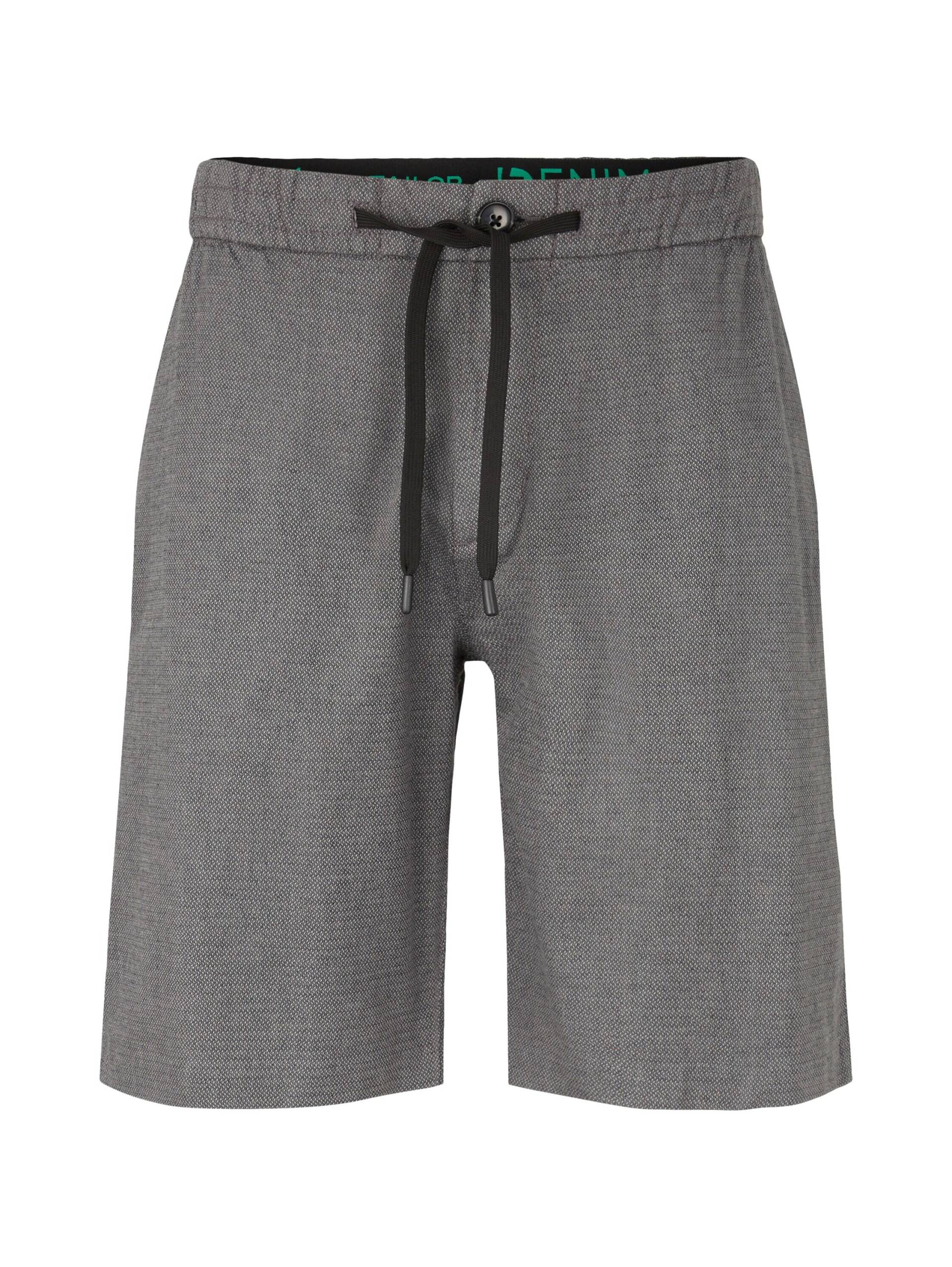 Denim Tom Tailor - Shorts black grey bean dobby - Gr. - S von Denim Tom Tailor