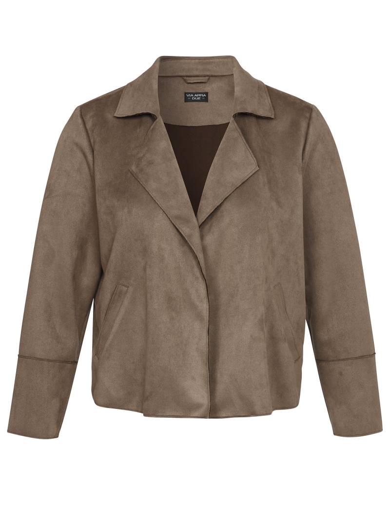 VIA APPIA DUE - Jacke Revers 1/1 Arm mokka - Gr. - 48 von VIA APPIA DUE