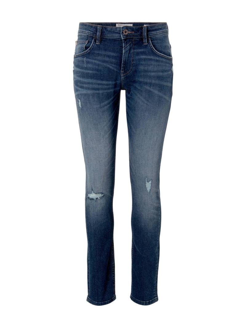 Denim Tom Tailor - Slim Piers Jeans mit Bio-Baumwolle used dark stone blue denim - Gr. - 30/34 von Denim Tom Tailor