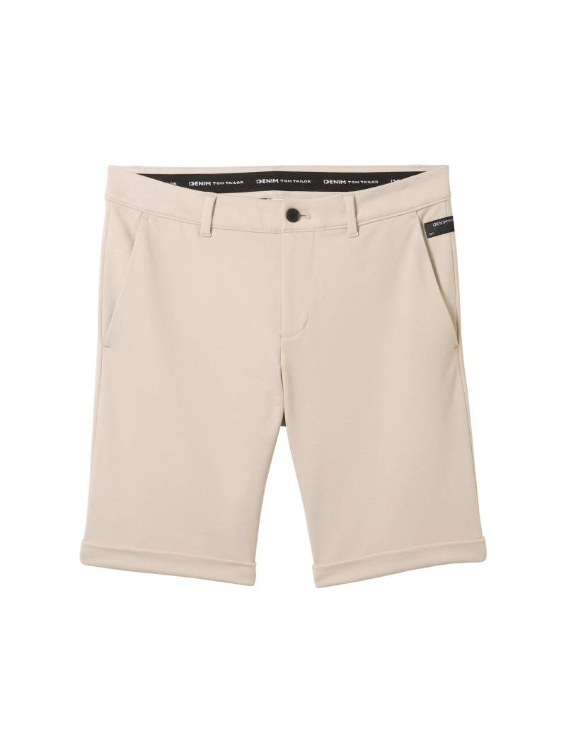 Denim Tom Tailor - Slim Piqué Chino Shorts light dove grey - Gr. - M von Denim Tom Tailor