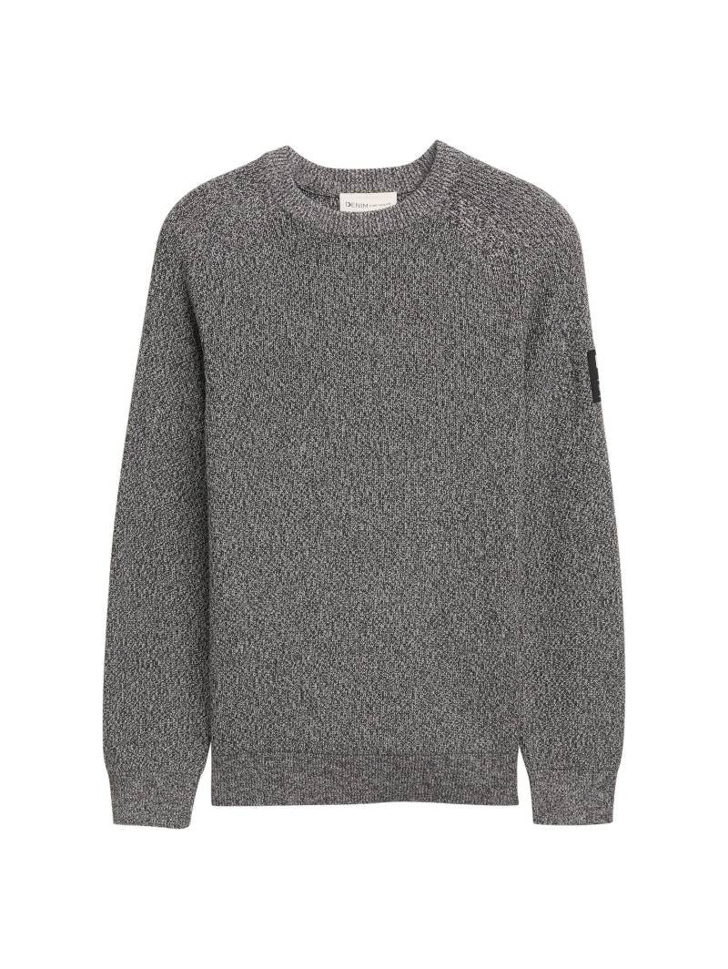 Denim Tom Tailor - Strickpullover mit Struktur black salt and pepper mouline - Gr. - XL von Denim Tom Tailor