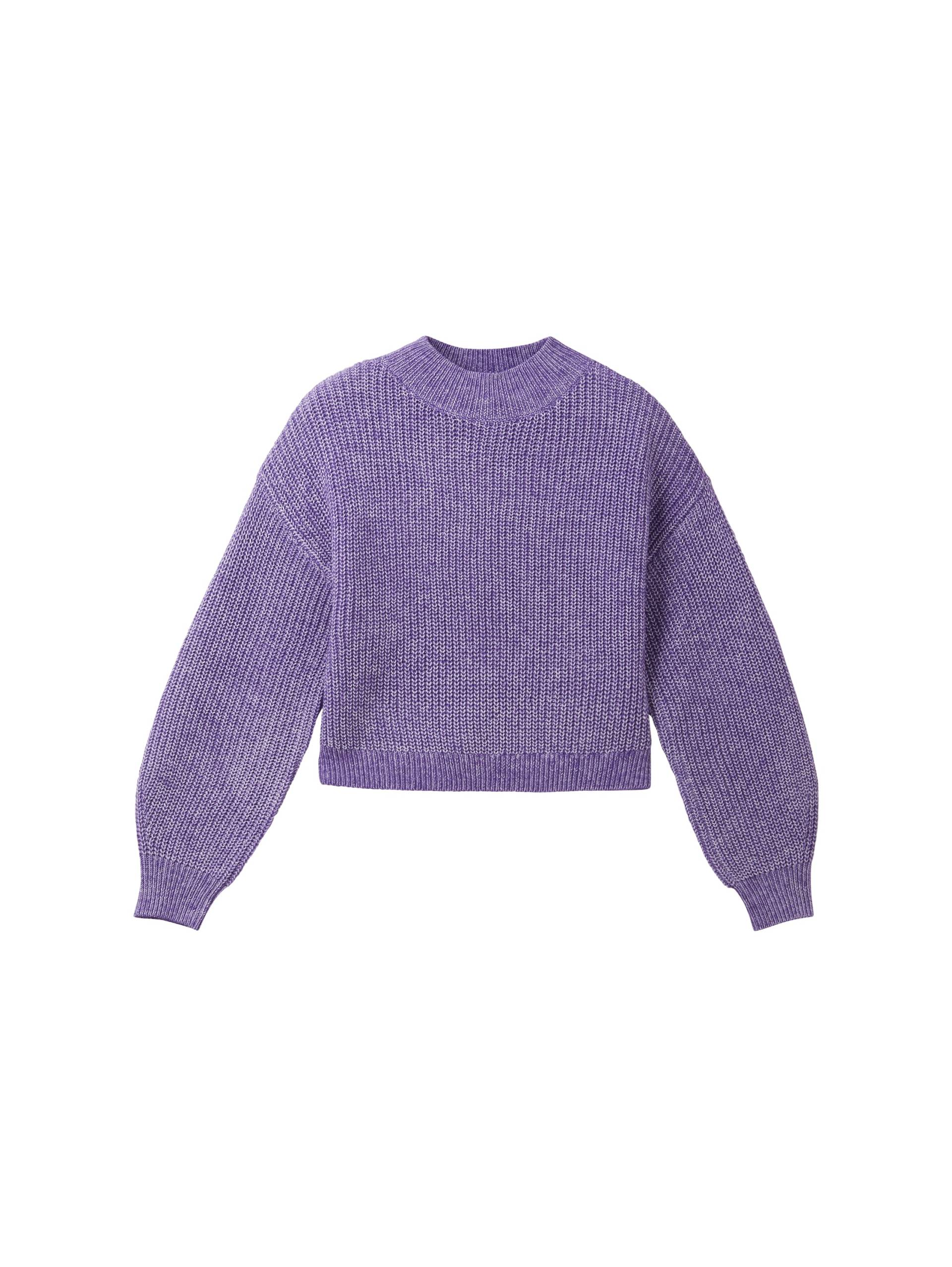 Denim Tom Tailor - Strickpullover mit recyceltem Polyester lilac - Gr. - XL von Denim Tom Tailor
