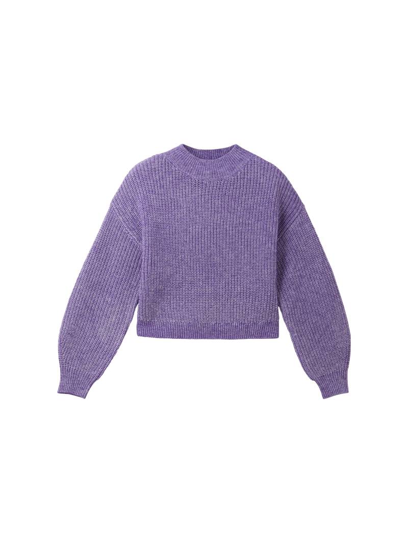 Denim Tom Tailor - Strickpullover mit recyceltem Polyester lilac - Gr. - XL von Denim Tom Tailor