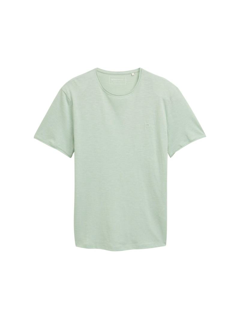 Denim Tom Tailor - T-Shirt in Melange Optik fresh mint green - Gr. - XXL von Denim Tom Tailor