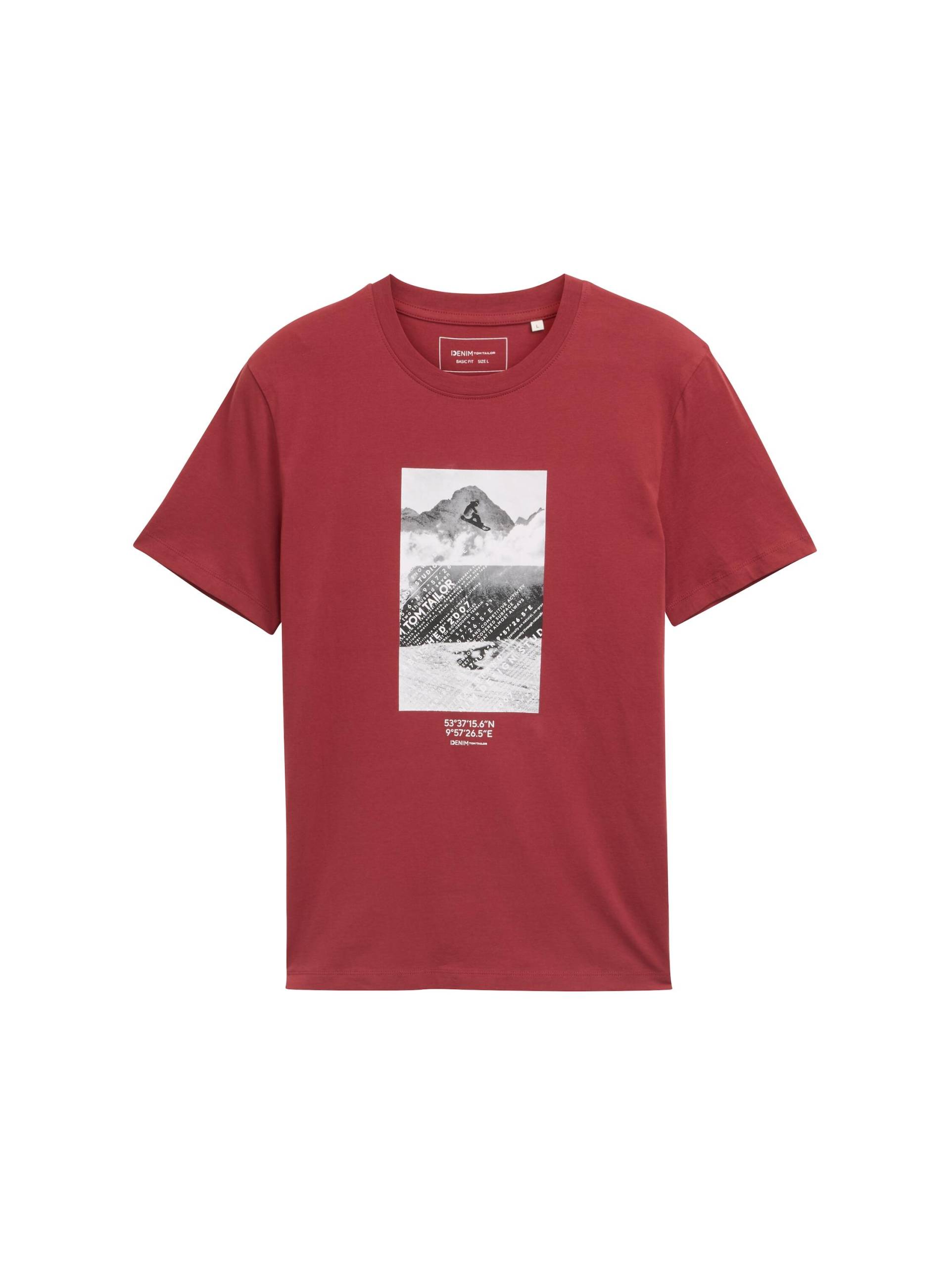 Denim Tom Tailor - T-Shirt mit Foto-Print - Gr. - XXL von Denim Tom Tailor