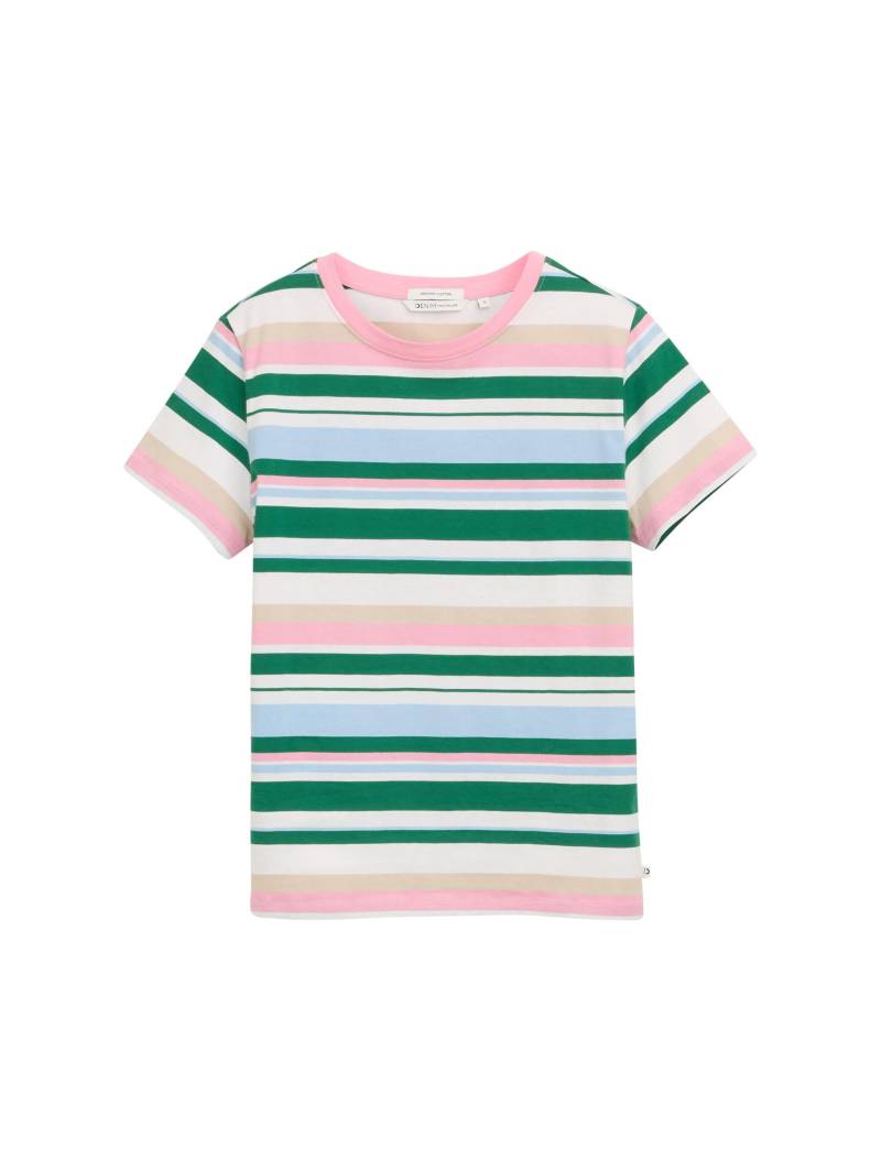 Denim Tom Tailor - T-Shirt mit Streifenmuster multicolor stripe - Gr. - XL von Denim Tom Tailor