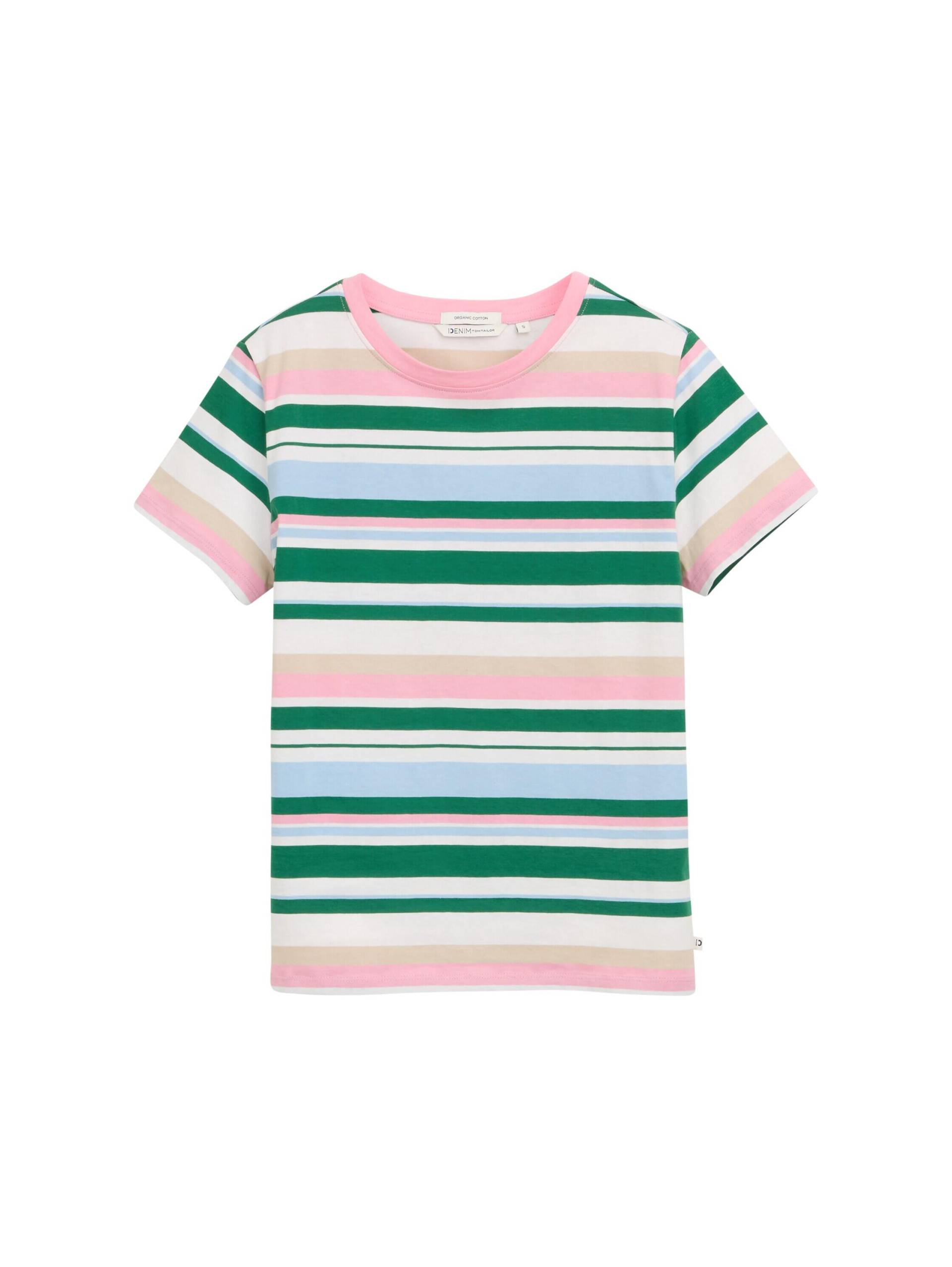 Denim Tom Tailor - T-Shirt mit Streifenmuster multicolor stripe - Gr. - XS von Denim Tom Tailor