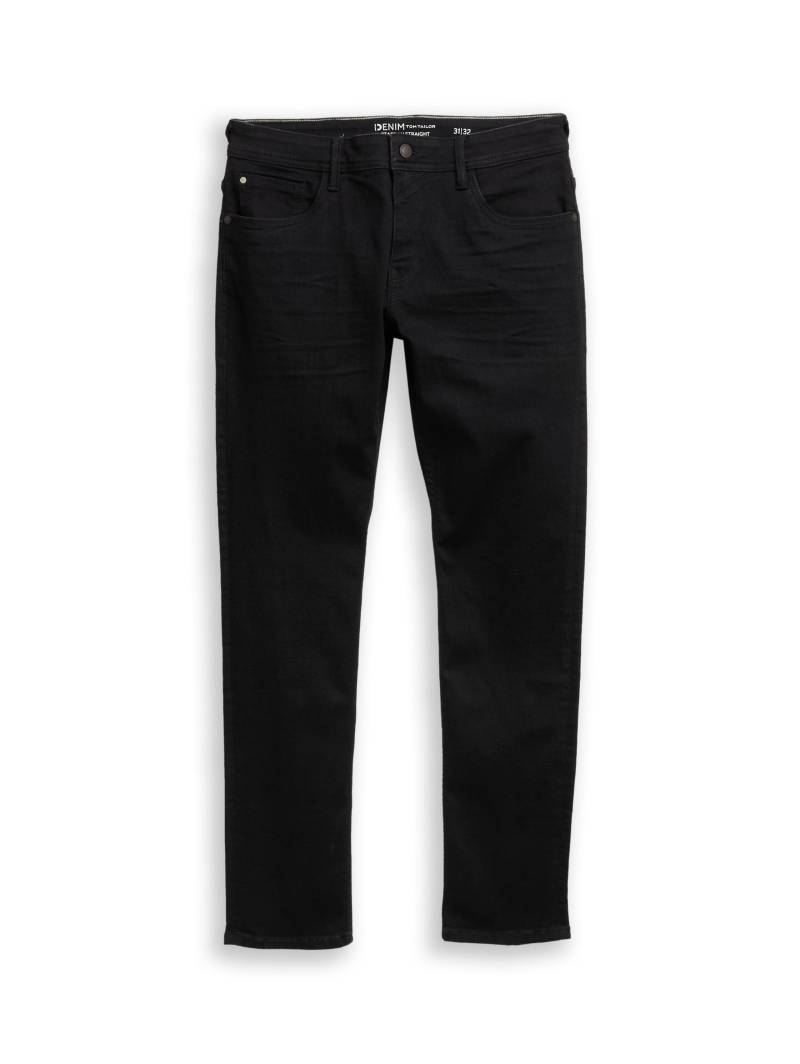 Denim Tom Tailor - TTAEDAN STRAIGHT Jeans black black denim - Gr. - 30/32 von Denim Tom Tailor