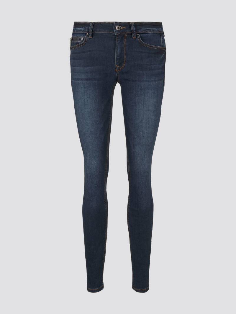 Denim Tom Tailor - TTJONA EXTRA SKINNY Jeans dark stone wash denim - Gr. - 25/32 von Denim Tom Tailor