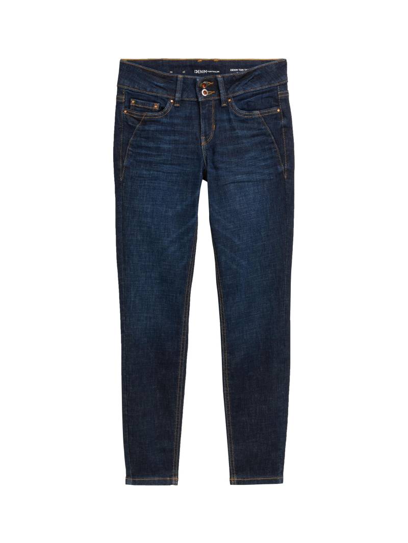 Denim Tom Tailor - TTJONA EXTRA SKINNY Jeans used dark stone blue denim - Gr. - 30 von Denim Tom Tailor