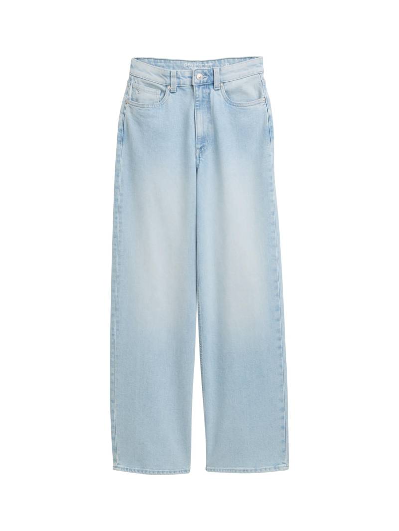 Denim Tom Tailor - TTLINOU WIDE High Waist Jeans clean bleached blue denim von Denim Tom Tailor