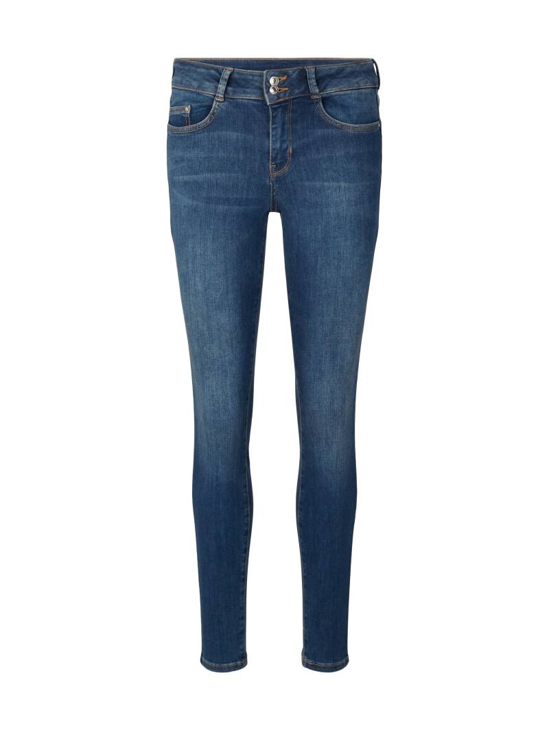 Denim Tom Tailor - TTNELA Extra Skinny Jeans used dark stone blue denim - Gr. - 26/32 von Denim Tom Tailor