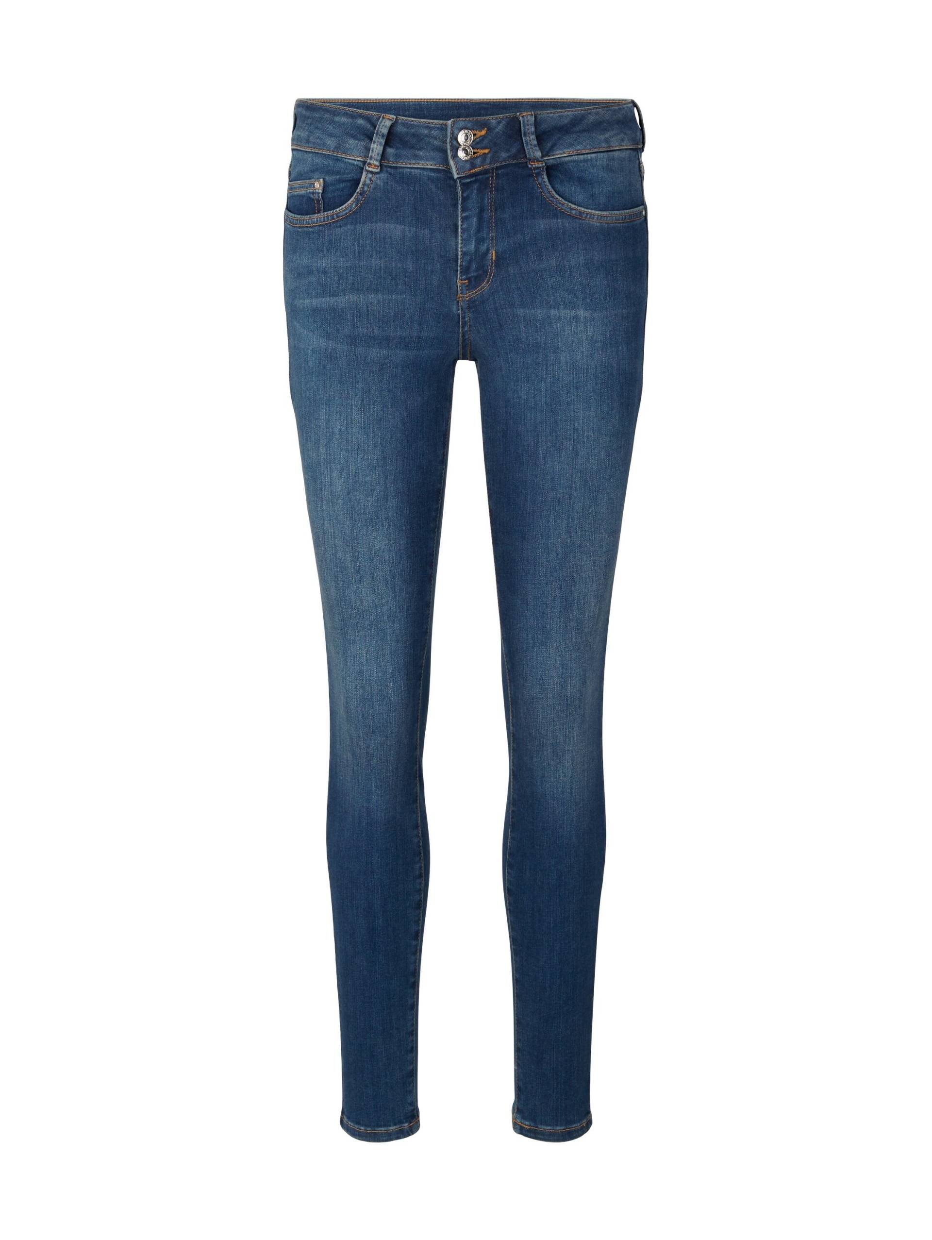 Denim Tom Tailor - TTNELA Extra Skinny Jeans used dark stone blue denim - Gr. - 26/32 von Denim Tom Tailor