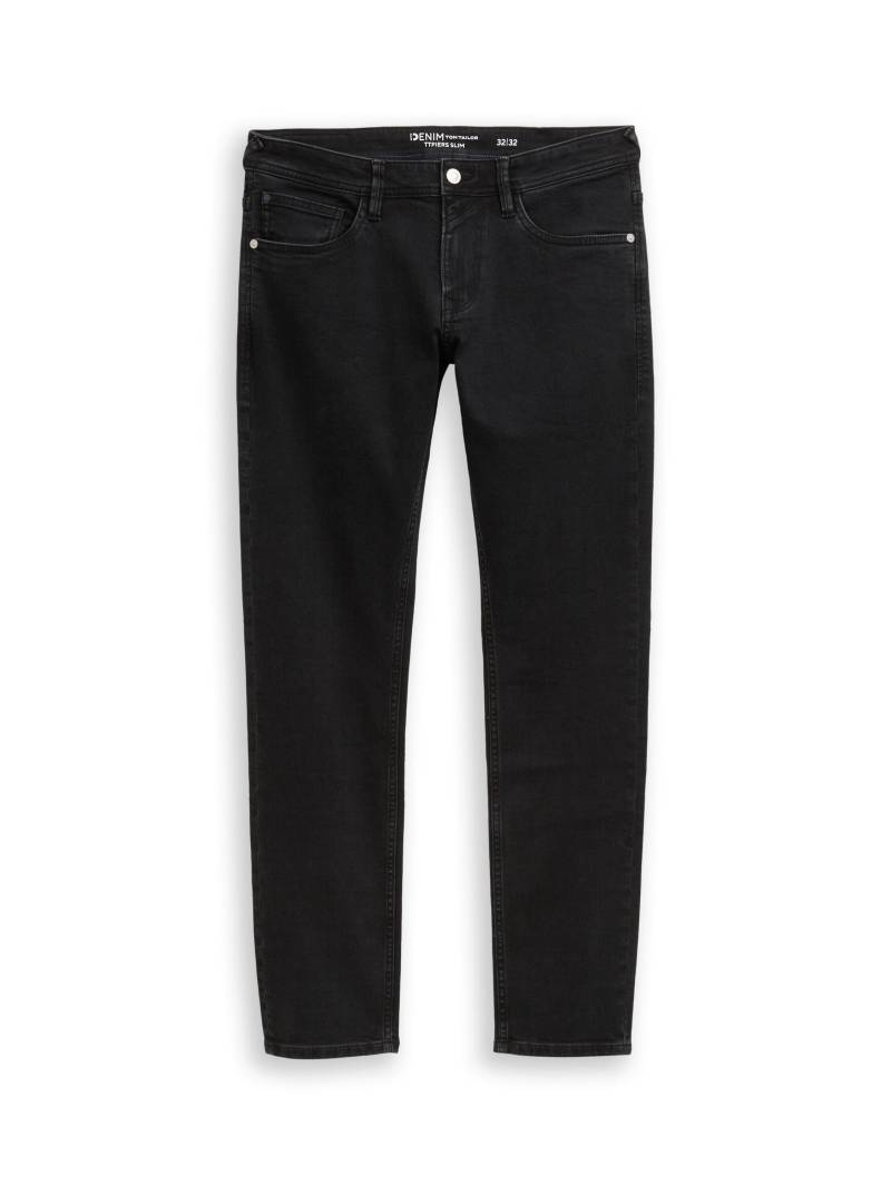 Denim Tom Tailor - TTPIERS SLIM Jeans dark stone black black denim - Gr. - 34/34 von Denim Tom Tailor