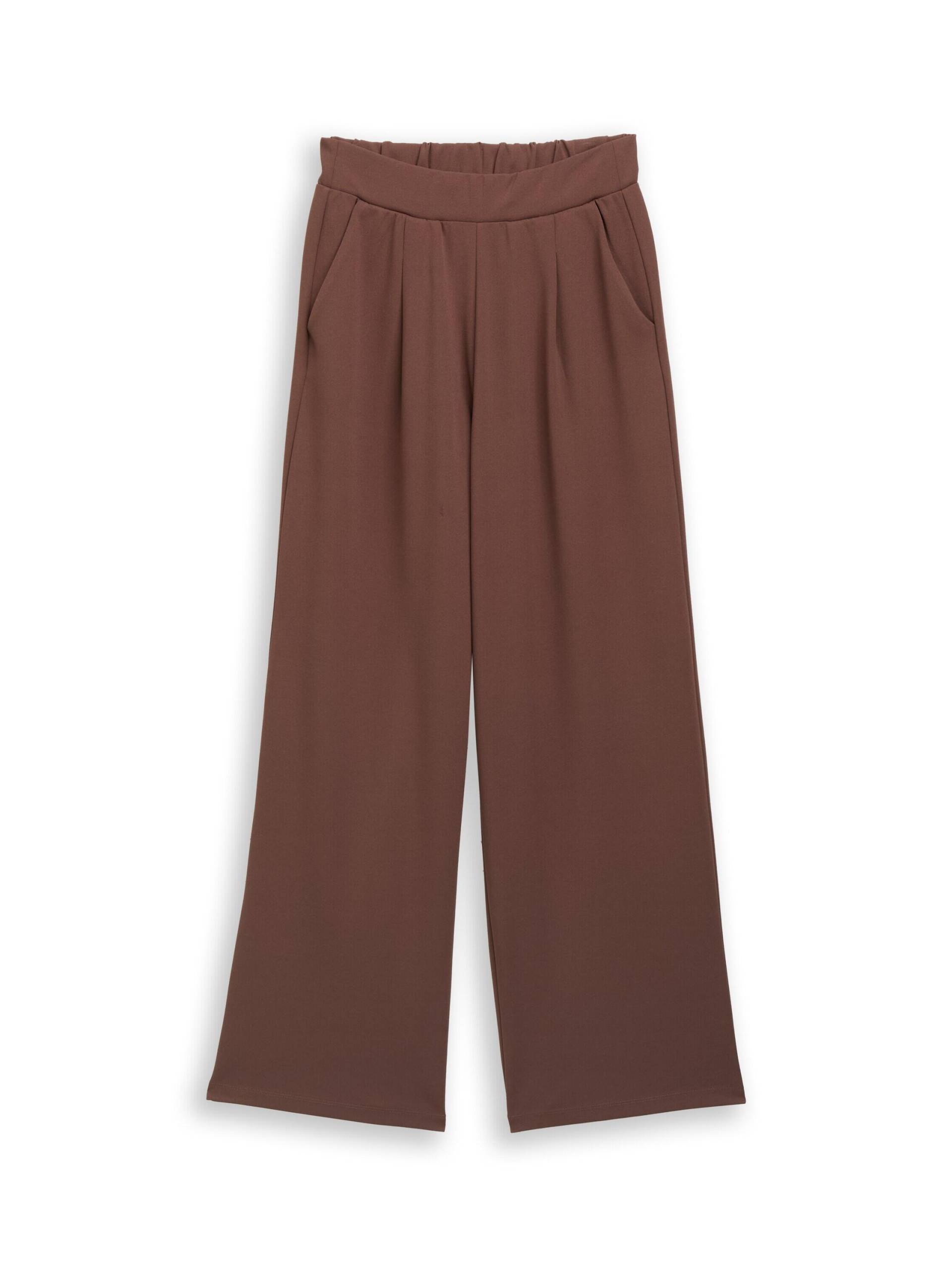 Denim Tom Tailor - Wide Leg Hose soft chocolate brown - Gr. - XL von Denim Tom Tailor