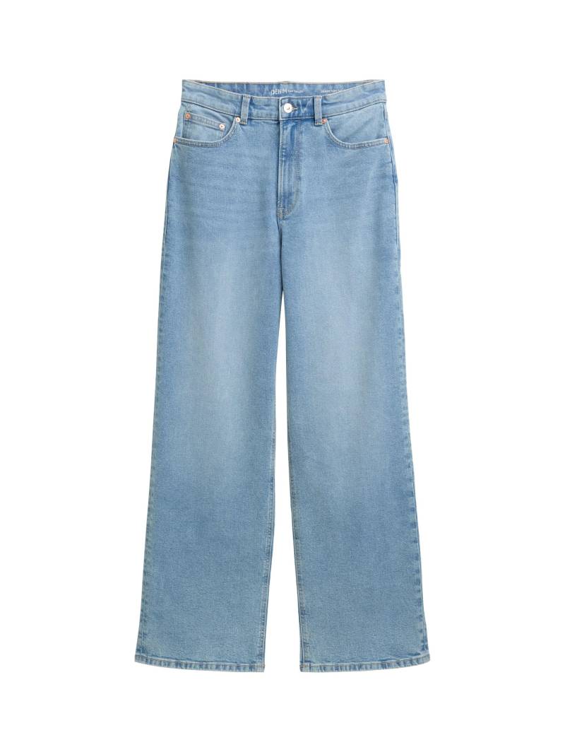 Denim Tom Tailor - Wide Leg Jeans clean light stone blue denim - Gr. - S von Denim Tom Tailor