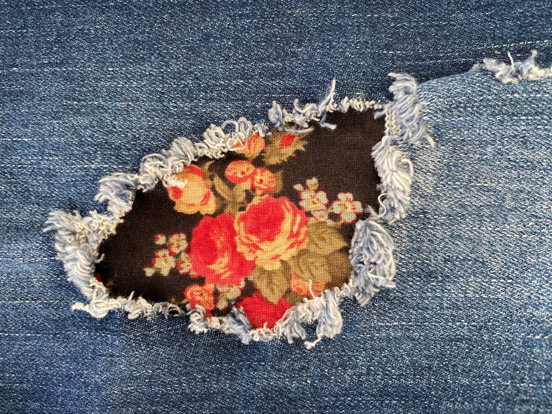 Blumen Aufnäher, Jeans Blume Patch, Patch von DenimPineapple