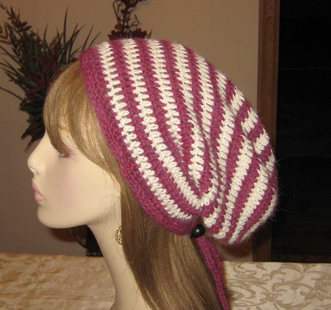Alpaka Slouchy Beanie Dread Tam Hut von DeniseBlack