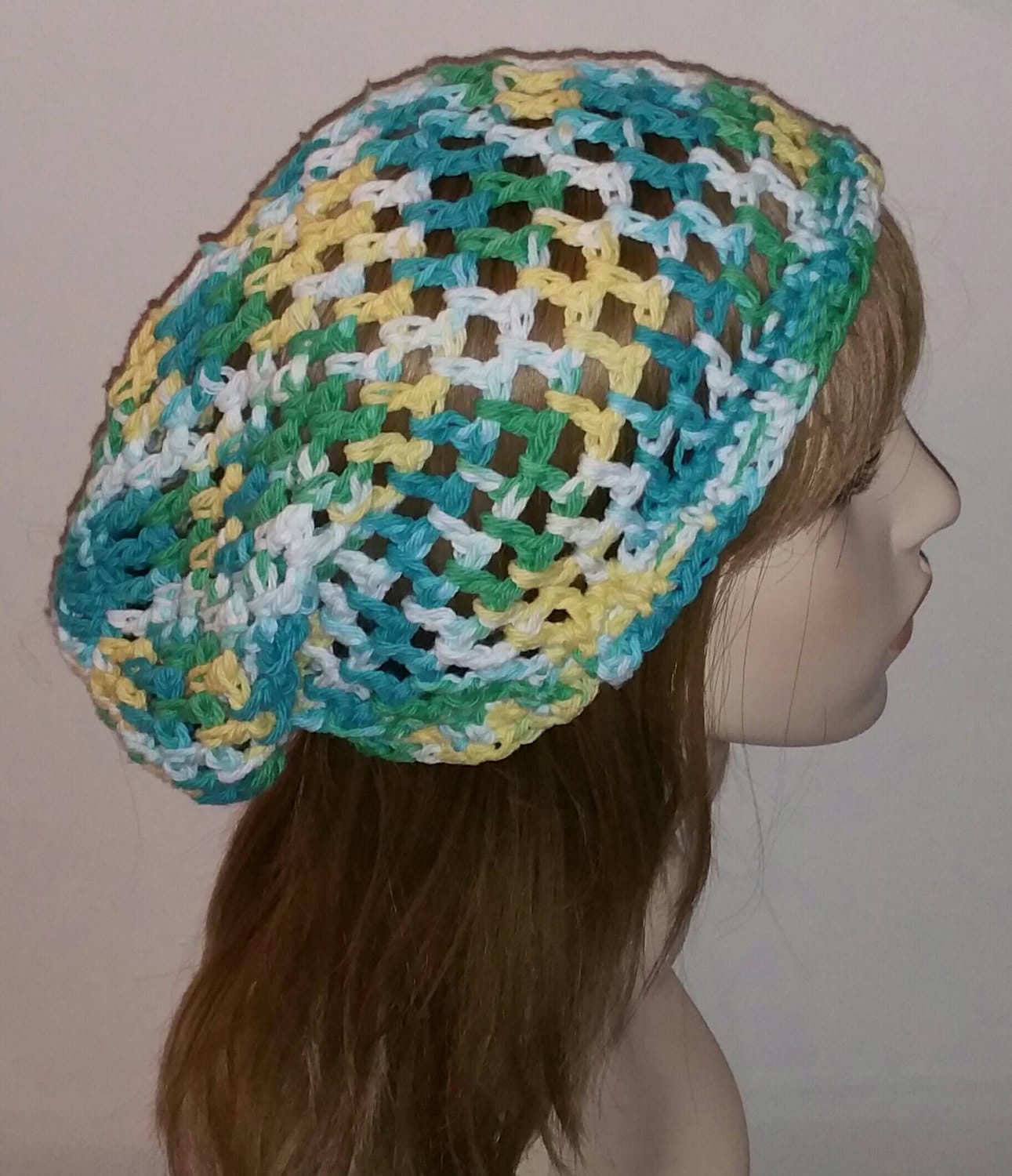 Baumwolle Open Stich Dread Tam in Mod Ombre von DeniseBlack