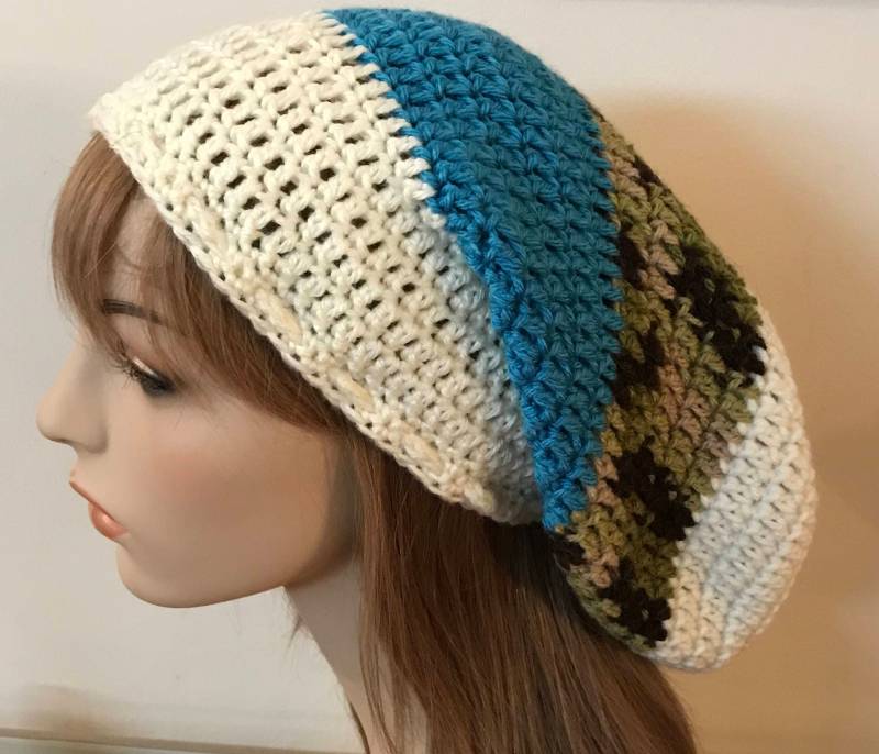 Ein Von Einer Art Häkeln Lange Slouchy Dread Hut von DeniseBlack