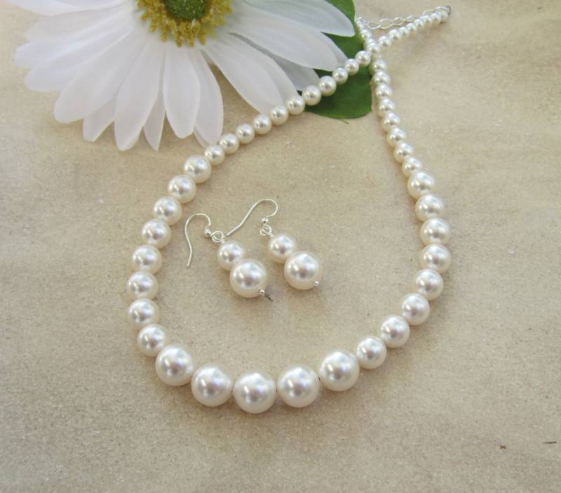 Abgestufte Perlenkette Set, Brautschmuck, Brautjungfern Schmuck, Hochzeitsschmuck, Mutter Der Braut, Geschenk Für Brautjungfern, Octavia Abgestufte Perlenkette Set, Brautschmuck, Brautjungfern Schmuck, Hochzeitsschmuck, Mutter Der Braut, Geschenk Für Brautjungfern, Octavia von DeniseJewelryDesigns