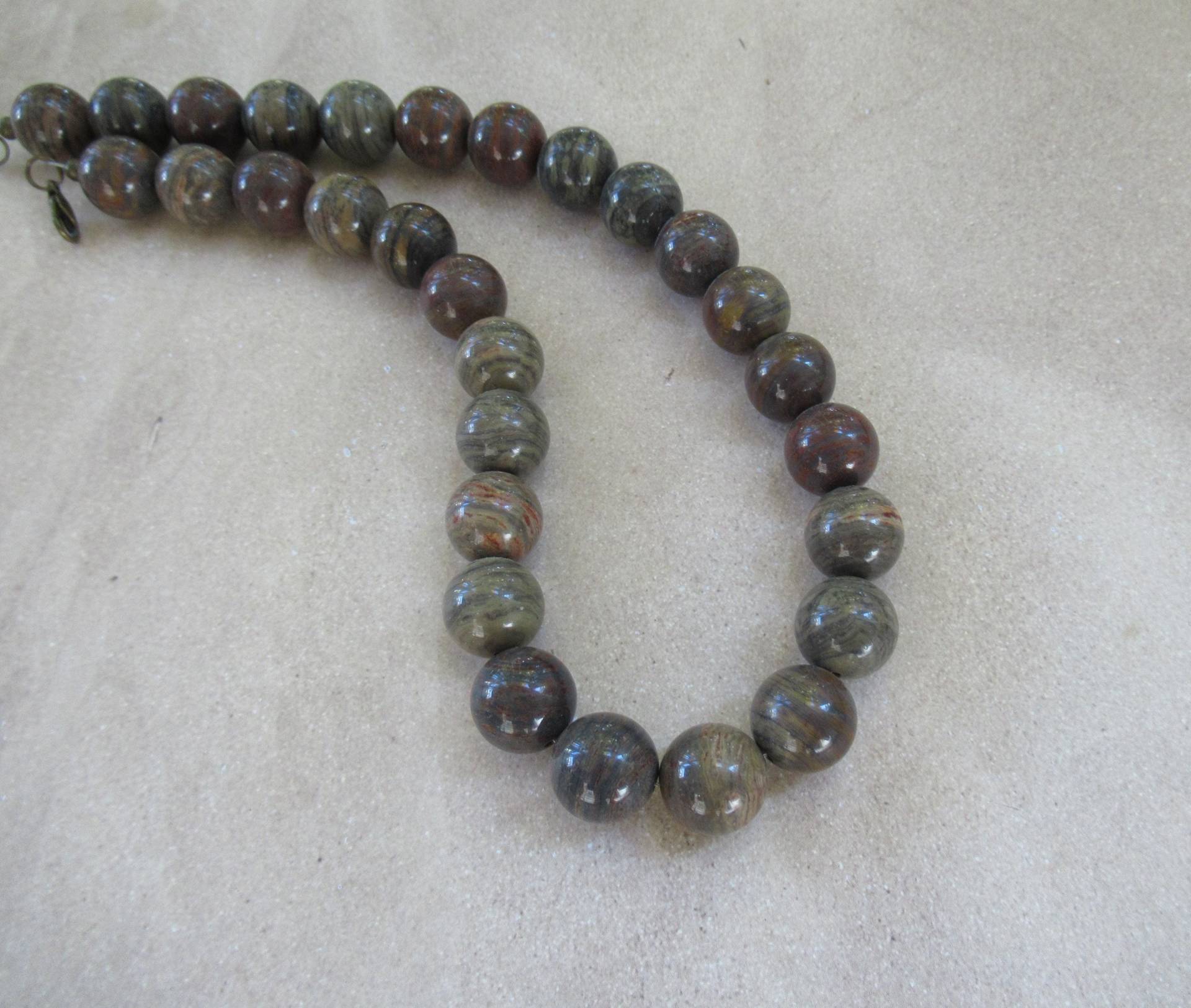 Dunkelbraun Halskette Schokobraun Braun Klobige Statement Große Braune Mittelbraune von DeniseJewelryDesigns
