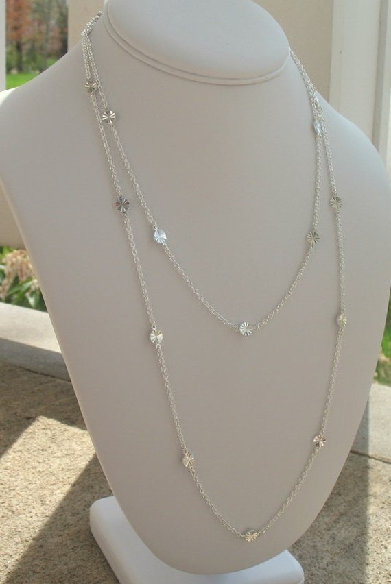 Extra Lange Halskette, Silberkette Geschenke Für Sie, Endlose Layering Cougar Town Halskette Courtney Cox Extra Lange Halskette, Silberkette Geschenke Für Sie, Endlose Layering Cougar Town Halskette Courtney Cox von DeniseJewelryDesigns