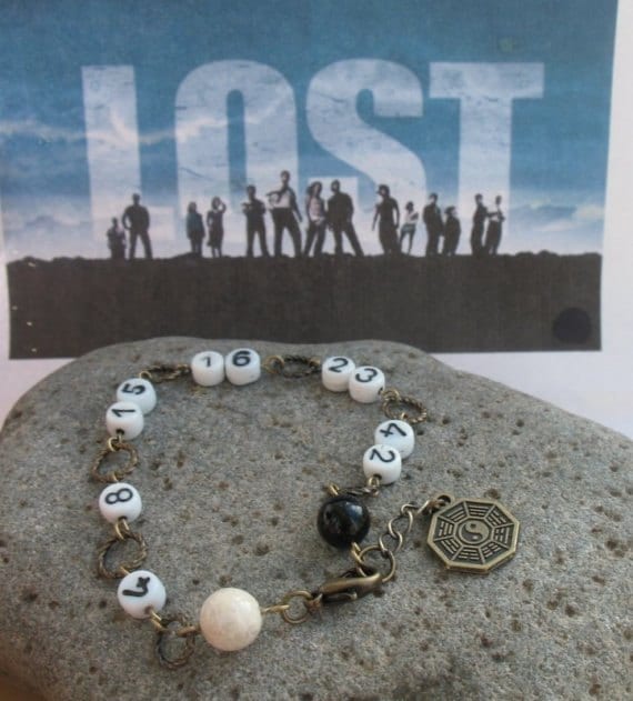 Lost Tv Show Schmuck, Lost Memorabilia, Fan, Numbers Armband, Dharma Symbol, Fan von DeniseJewelryDesigns