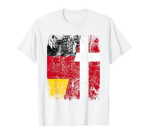 DÄNEMARK DEUTSCHLAND Flagge | Damen Herren Kinder | Dänemark T-Shirt von Denmark Family Shop