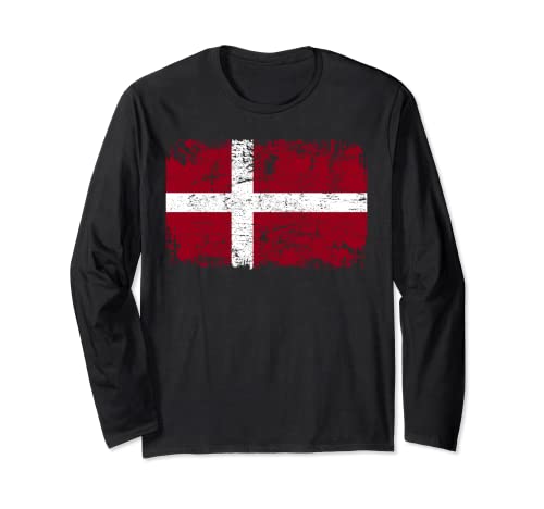 DÄNEMARK Flagge | Damen Herren Kinder DÄNEMARK Langarmshirt DÄNEMARK Flagge | Damen Herren Kinder DÄNEMARK Langarmshirt von Denmark Family Shop