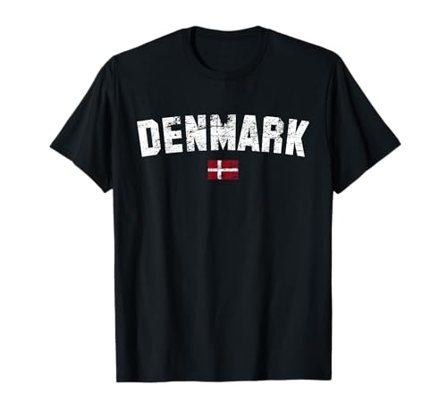 DÄNEMARK Flagge | Damen Herren Kinder | College DÄNEMARK T-Shirt von Denmark Family Shop