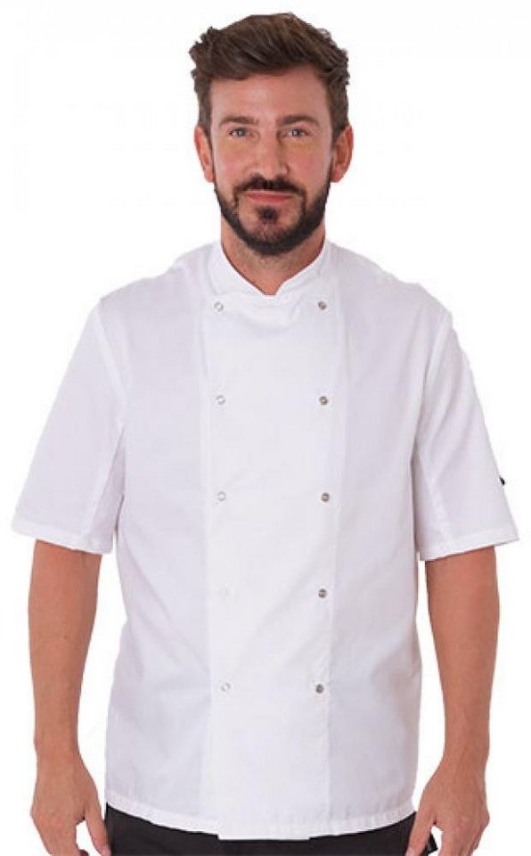 Dennys London Kochjacke Short Sleeve Snap Stud Fastening Jacket XXS bis 4XL Dennys London Kochjacke Short Sleeve Snap Stud Fastening Jacket XXS bis 4XL von Dennys London