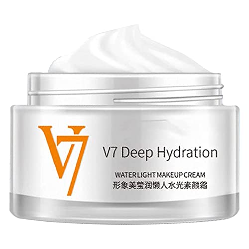 V7 Toning Cream Feuchtigkeitsspendende Gesichtscreme Für Frauen, Tiefe Feuchtigkeitsversorgung, Wasserhelle, Aufhellende Make-up-Creme, Anti-Akne-Aufhellungscreme Für Alle Hauttypen von Deno