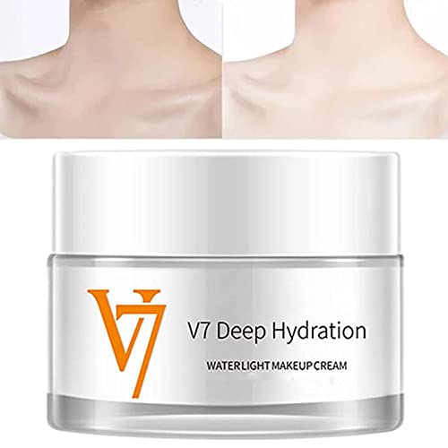 V7 Toning Cream Feuchtigkeitsspendende Gesichtscreme Für Frauen, Tiefe Feuchtigkeitsversorgung, Wasserhelle, Aufhellende Make-up-Creme, Anti-Akne-Aufhellungscreme Für Alle Hauttypen von Deno