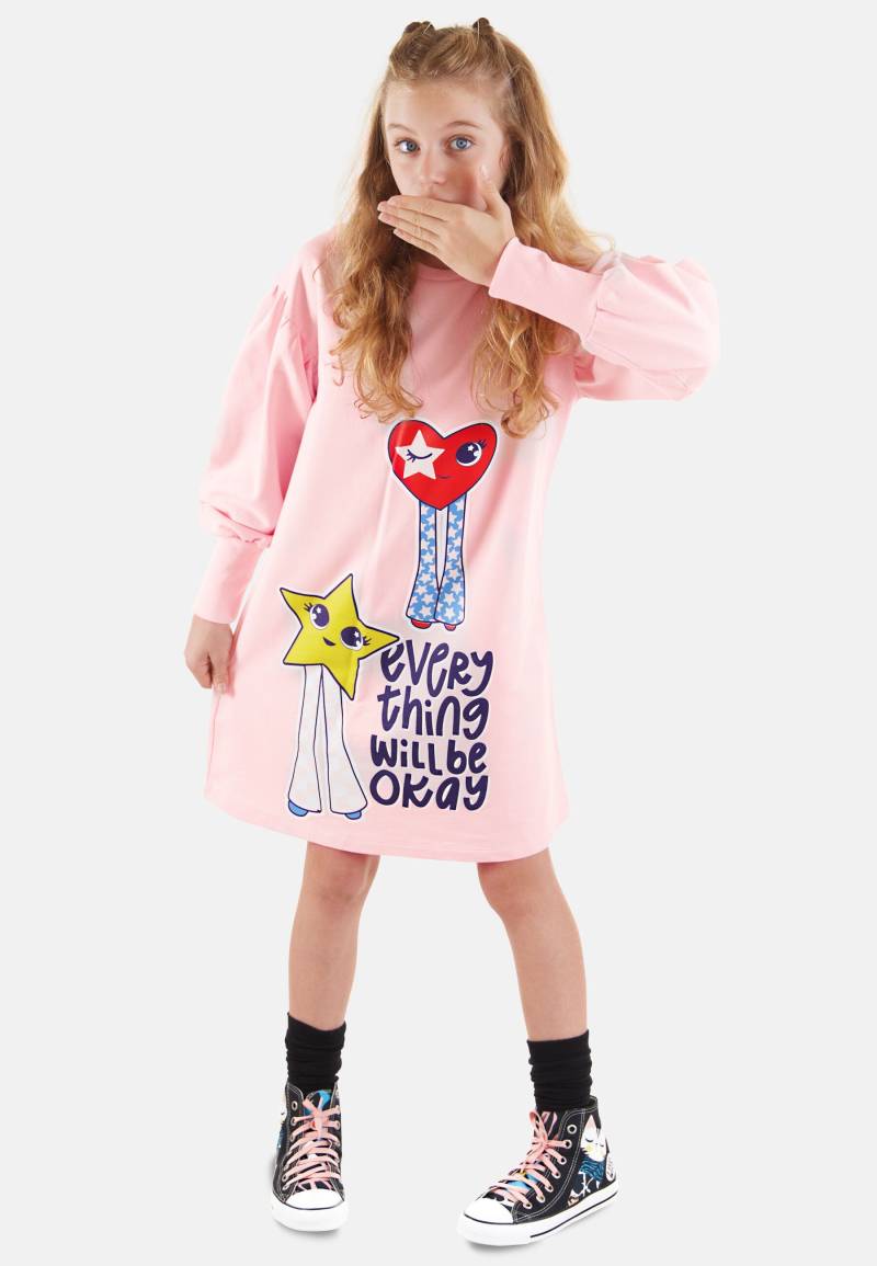 Denokids Shirtkleid "Fancy" 1 Stk. tlg. mit Herz- und Stern-Motiv von Denokids
