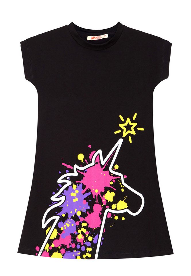 Denokids Shirtkleid Unicorn Splash mit Schwanen Print von Denokids