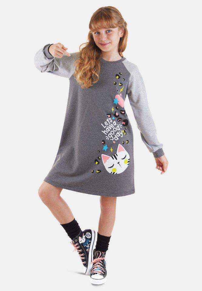 Denokids Shirtkleid Wild Cat mit Katzen-Motiv Denokids Shirtkleid Wild Cat mit Katzen-Motiv von Denokids
