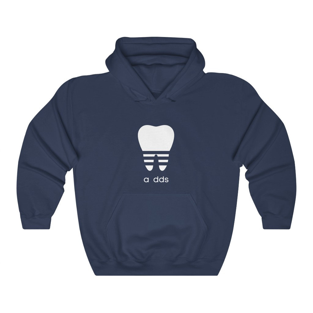 Ein Dds Adidas Blend Kapuzenpullover Zahnarzt | Zahnhygienist Dental Student Geschenkidee Unikat Männer Und Frauen Locker Fit Mode Bekleidung von DentalGoodies