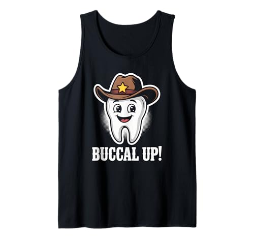 Lustiger Zahnspruch Buccal Up Cowboy Zahn Humor Frauen Männer Tank Top Lustiger Zahnspruch Buccal Up Cowboy Zahn Humor Frauen Männer Tank Top von Dentist Hygienist Dental Assistant Western Fans