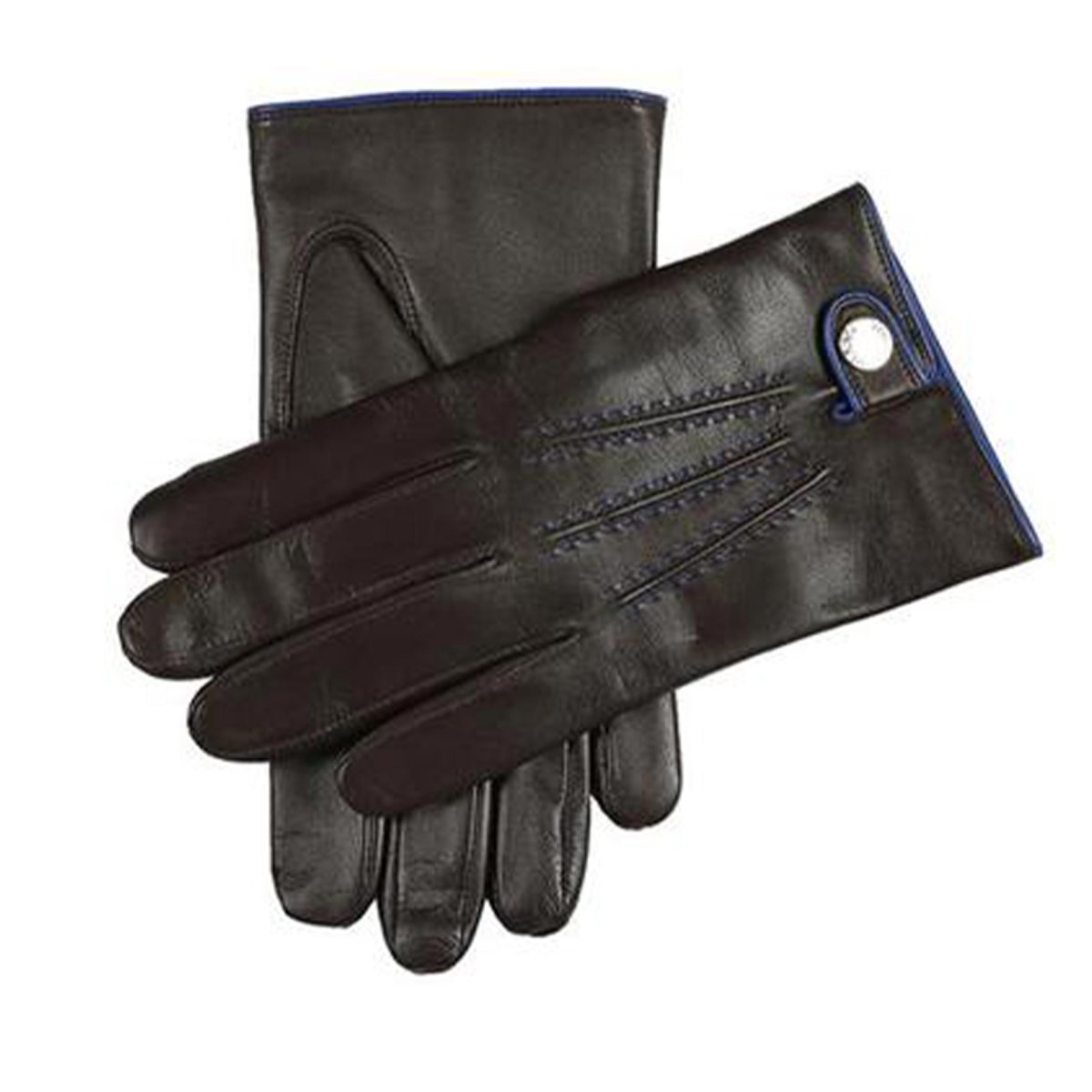 Dents Adlington Glove Black / Royal Blue von Dents