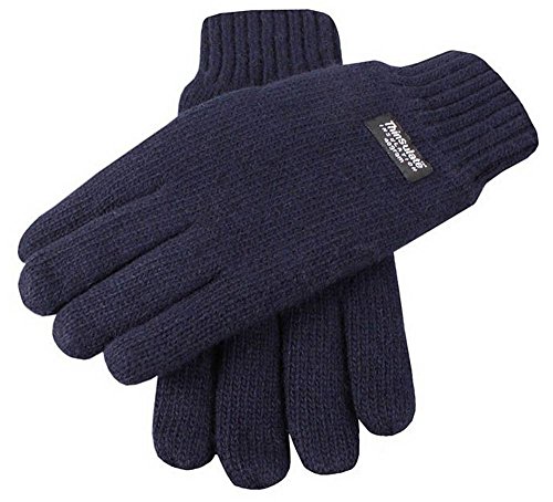 Dents Navy Plain Strickhandschuh- mittelgroß von Dents
