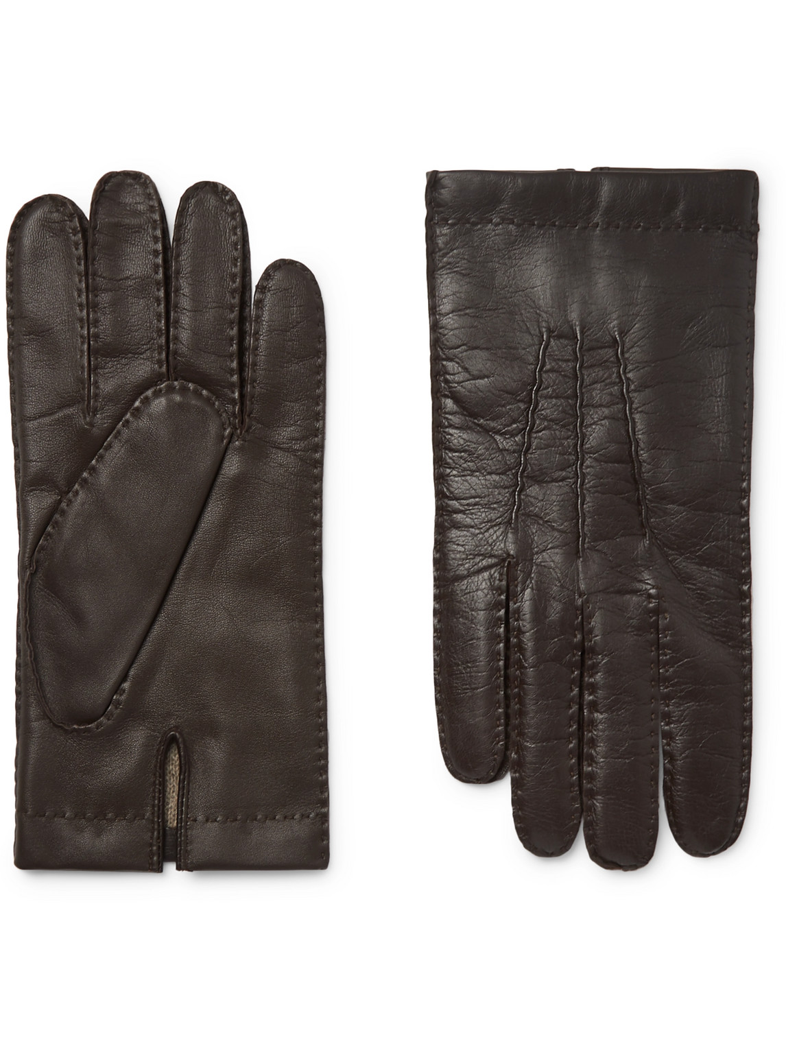 Dents - Shaftesbury Touchscreen Cashmere-Lined Leather Gloves - Men - Brown - XL von Dents