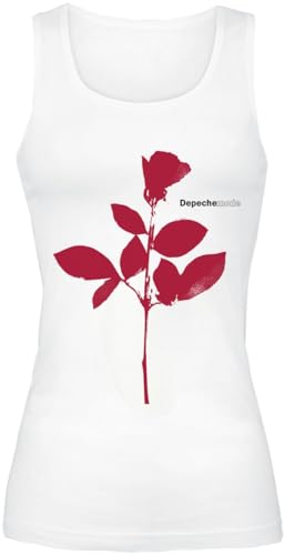 Depeche Mode Rose Frauen Top weiß XXL 100% Baumwolle Band-Merch, Bands, Nachhaltigkeit von Depeche Mode