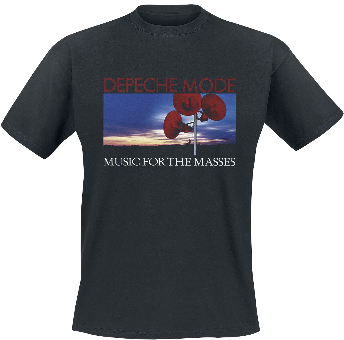 Depeche Mode T-Shirt - Music for the masses - S bis 4XL - für Männer - Größe S - schwarz  - Lizenziertes Merchandise! von Depeche Mode