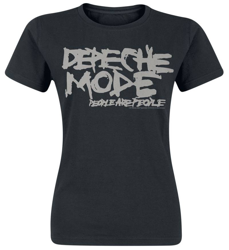 Depeche Mode T-Shirt - People Are People - S bis XXL - für Damen - Größe L - schwarz  - Lizenziertes Merchandise! von Depeche Mode